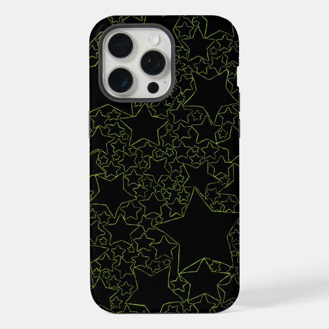 Funda Para iPhone Estrellas, Estrellas, Estrellas - Verde Lima (Reverso )