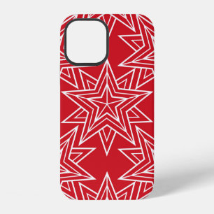 Funda Para iPhone 12 Estrellas geométricas, patrón sin fisuras vintage,