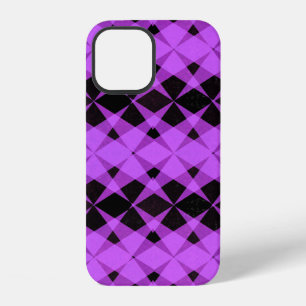 Funda Para iPhone 12 Estrellas negras y moradas patrón Funda-Mate iPhon