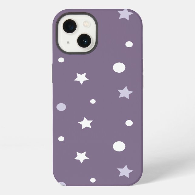 Funda Para iPhone Estrellas púrpuras (Reverso )