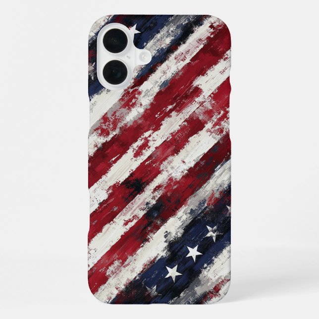 Funda Para iPhone Estrellas y barras  (Reverso )