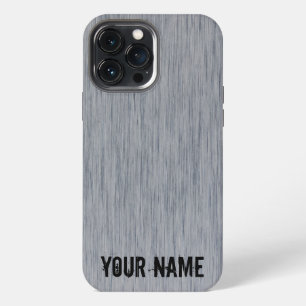 Funda Para iPhone 13 Pro Max Estructura de metal cepillado de aluminio