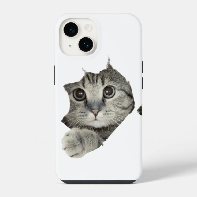 Funda Para iPhone Estuche Adorable Funny Cat para iPhone (Reverso )