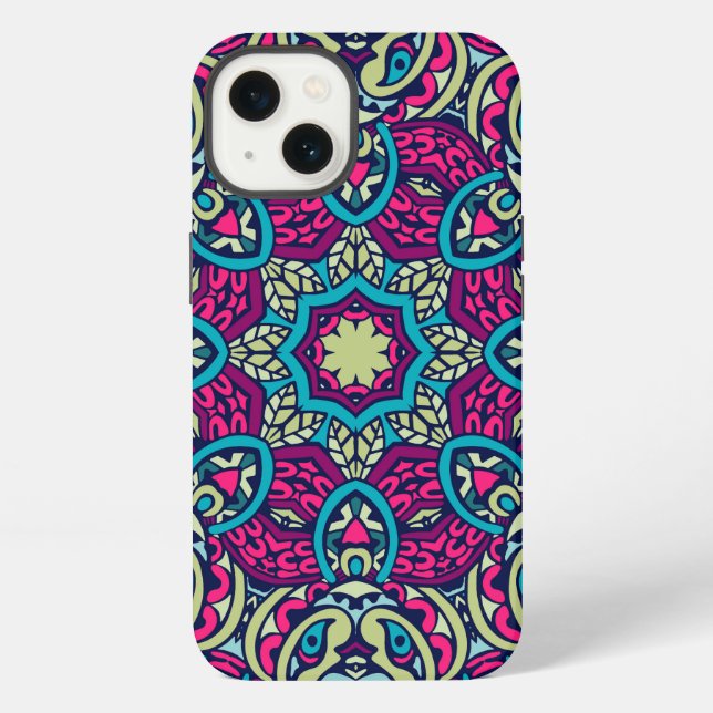 Funda Para iPhone Estuche Arabesque Scrapbook Pattern iPhone (Reverso )