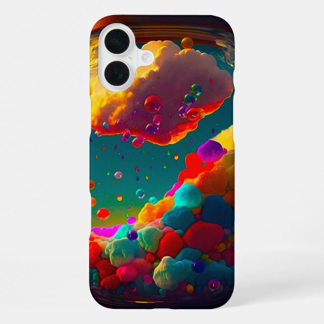 Funda Para iPhone Estuche Artsy Clouds Phone (Reverso )
