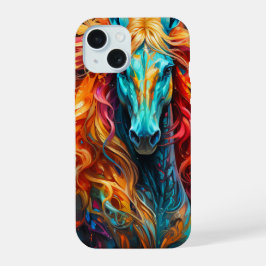Funda Para iPhone 16 Pro Estuche Artsy Horse Phone