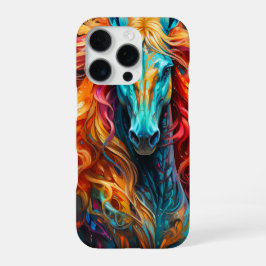Funda Para iPhone 16 Pro Estuche Artsy Horse Phone