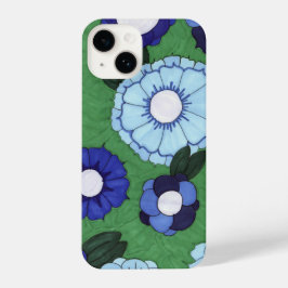 Funda Para iPhone 14 Estuche Blue Floral Phone