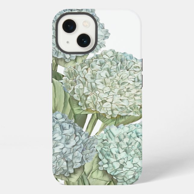 Funda Para iPhone Estuche Blue Hydrangea iPhone Wallet (Reverso )