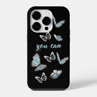 Funda Para iPhone 14 Pro Estuche Butterflies Positive Change Cita para iPho