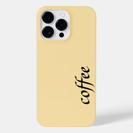 Funda Para iPhone 14 Pro Max Estuche Coffee First Cream Phone