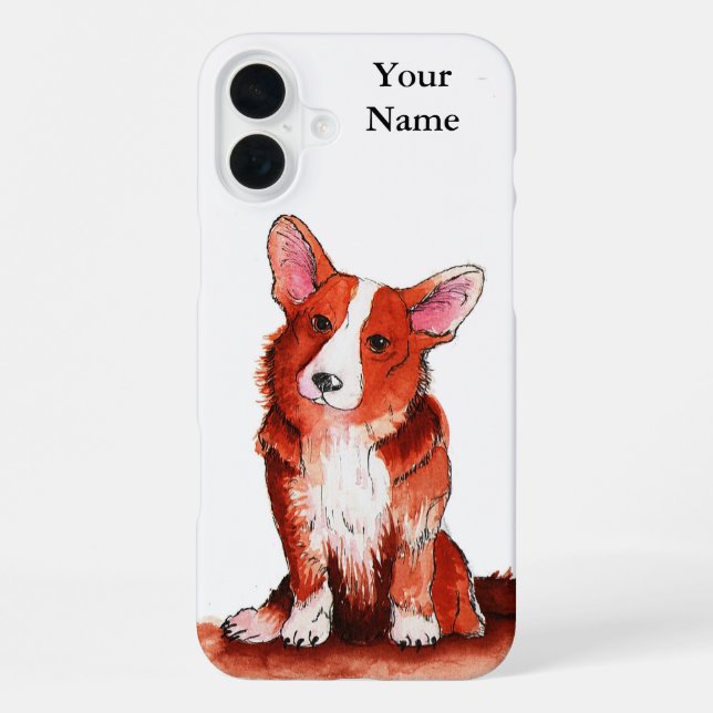 Funda Para iPhone Estuche Corgi Cute Phone (Reverso )