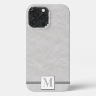 Funda Para iPhone 13 Pro Max Estuche Crochet Shell Stitch Monogram Gray iPhone