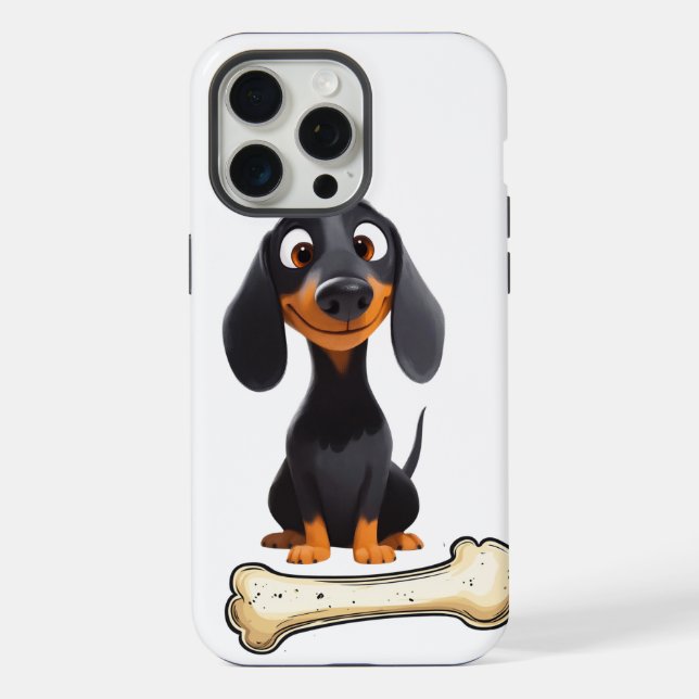 Funda Para iPhone Estuche Cute Dachshund para iPhone (Reverso )