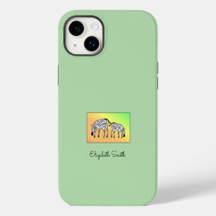Funda Para iPhone 14 Plus Estuche Cute Kenyan Zebras iPhone / iPad