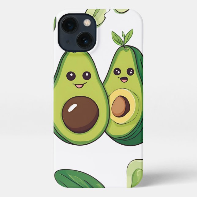Funda Para iPhone Estuche Cutto Aguacate Pareja de Teléfono | Funny  (Reverso )