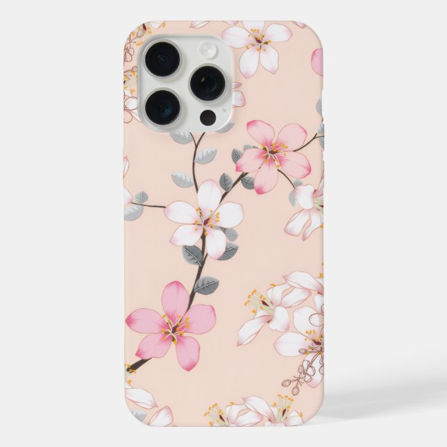 Funda Para iPhone estuche de flor de cerezo (Reverso )
