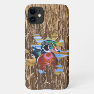 Funda Para iPhone 11 Estuche de Iphone de pato de madera, cacería de pa