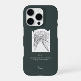 Funda Para iPhone 16 Pro Estuche de iphone Leeds Tone Sketch