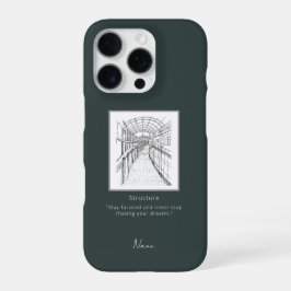 Funda Para iPhone 16 Pro Estuche de iphone Leeds Tone Sketch