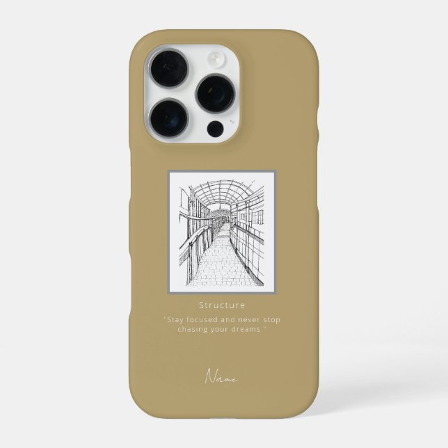 Funda Para iPhone Estuche de iphone Leeds Tone Sketch (Reverso)