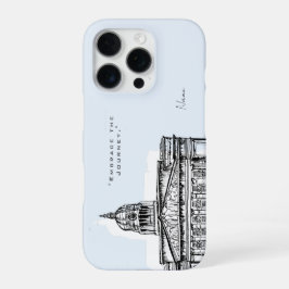 Funda Para iPhone 16 Pro Estuche de iphone Nottingham Tone Sketch