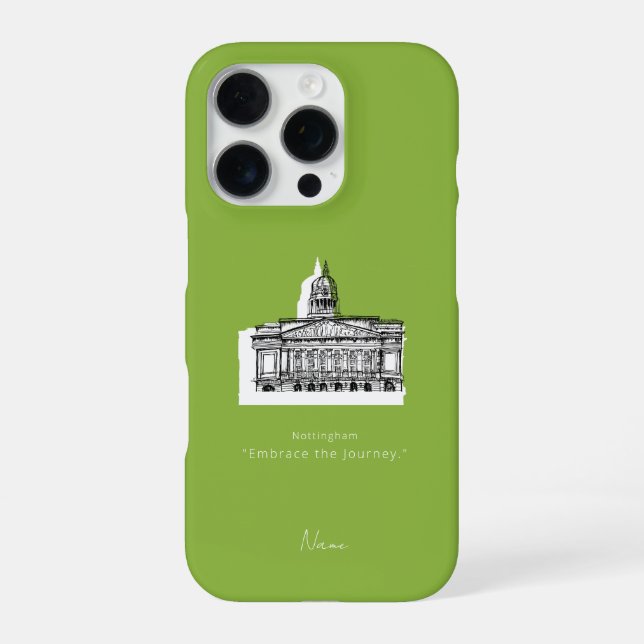Funda Para iPhone Estuche de iphone Nottingham Tone Sketch (Reverso)