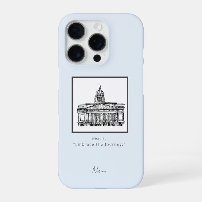 Funda Para iPhone Estuche de iphone Nottingham Tone Sketch (Reverso)