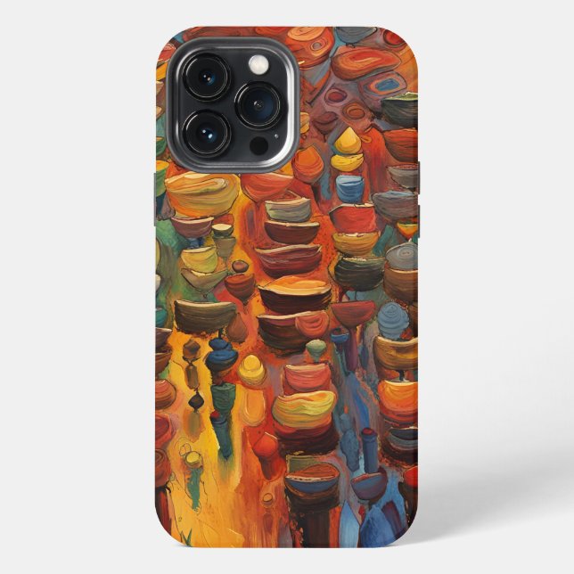 Funda Para iPhone Estuche de teléfono abstracto (Reverso )