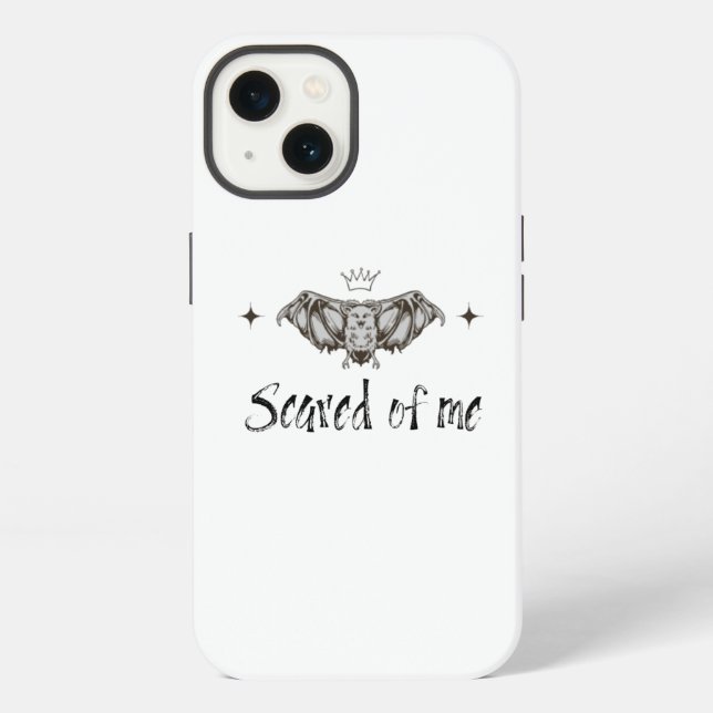 Funda Para iPhone Estuche de teléfono asustado de mí (Reverso )