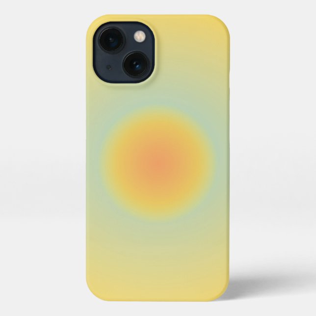 Funda Para iPhone Estuche de teléfono Aura amarillo (Reverso )
