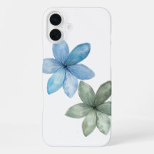 estuche de teléfono azul y verde lindo