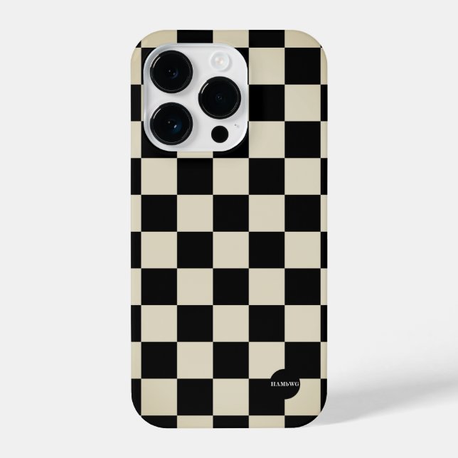 Funda Para iPhone Estuche de teléfono celular - HAMbyWG Checkers (Reverso )