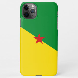 Funda Para iPhone 11Pro Max Estuche de teléfono con bandera de Guyana Francesa