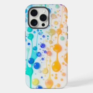Estuche de teléfono con gota de pinza arco iris