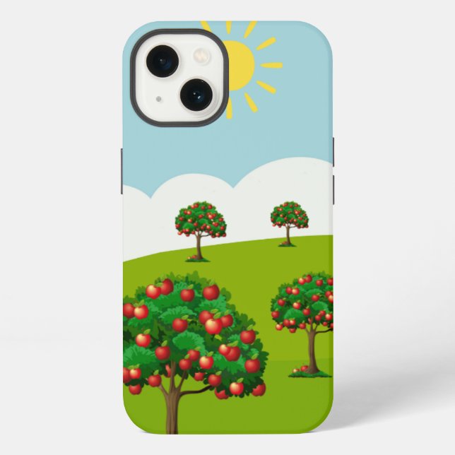 Funda Para iPhone Estuche de teléfono de Apple Tree (Reverso )