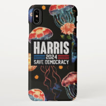 Estuche de teléfono de campaña Harris 2024 con Des