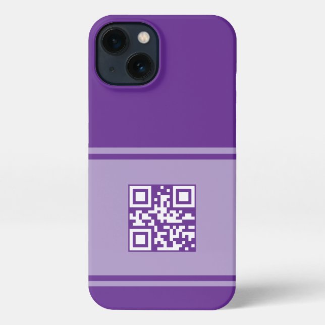 Funda Para iPhone Estuche de teléfono de código QR para personalizad (Reverso )