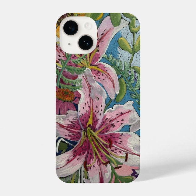 Funda Para iPhone Estuche de teléfono de flor (Reverso )