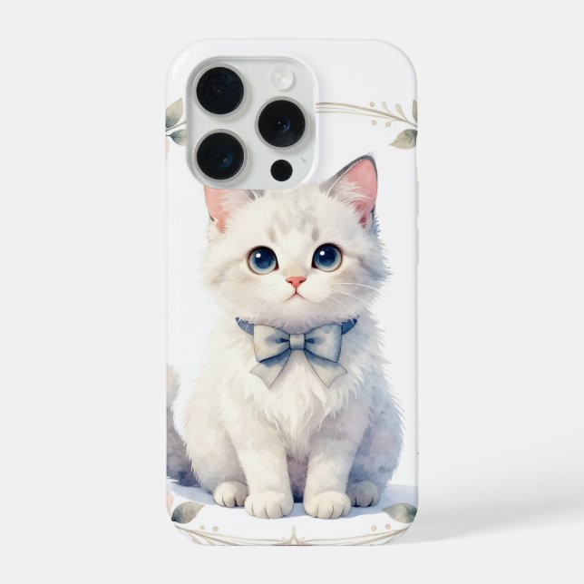 Funda Para iPhone estuche de teléfono de gatito lindo (Reverso )