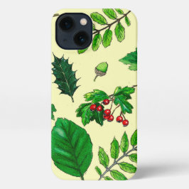 Estuche de teléfono de hojas de la naturaleza y ba