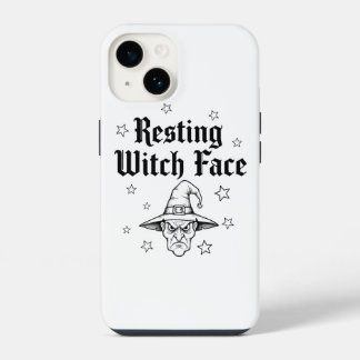 Funda Para iPhone 14 Estuche de teléfono de la cara de la bruja de reno