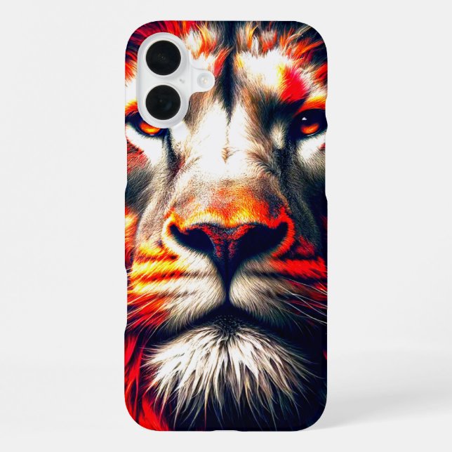 Funda Para iPhone Estuche de teléfono de león (Reverso )