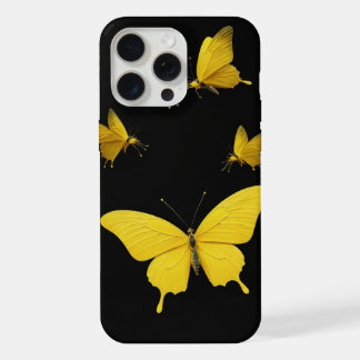 estuche de teléfono de mariposa amarilla para ipho