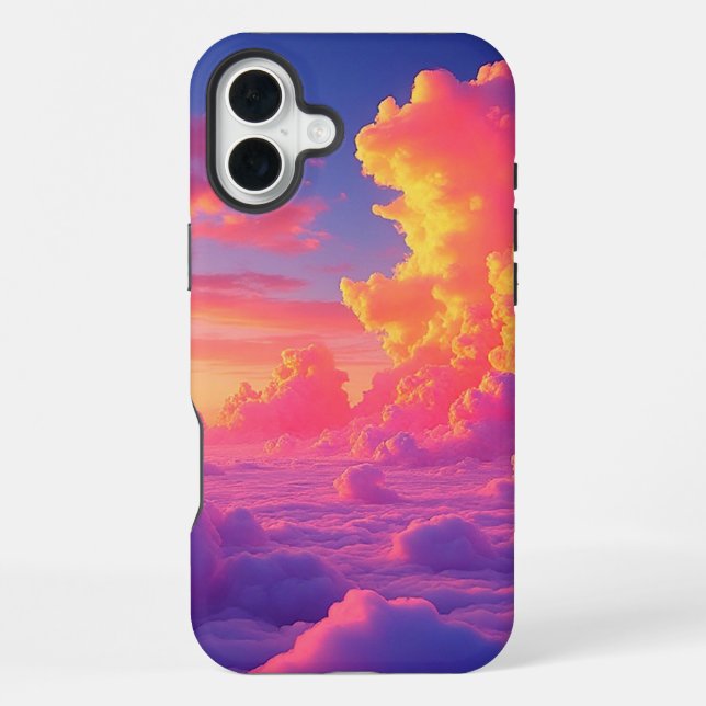 Funda Para iPhone Estuche de teléfono de nubes de sol (Reverso )