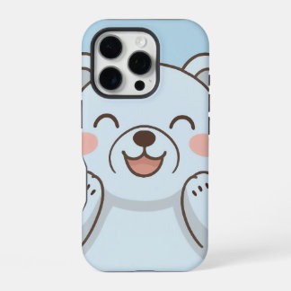 Funda Para iPhone 16 Pro Estuche de teléfono de oso Personalizado lindo - O