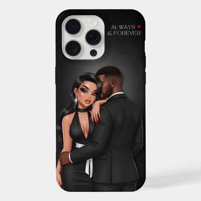 Funda Para iPhone Estuche de teléfono de pareja de lujo (Reverso )