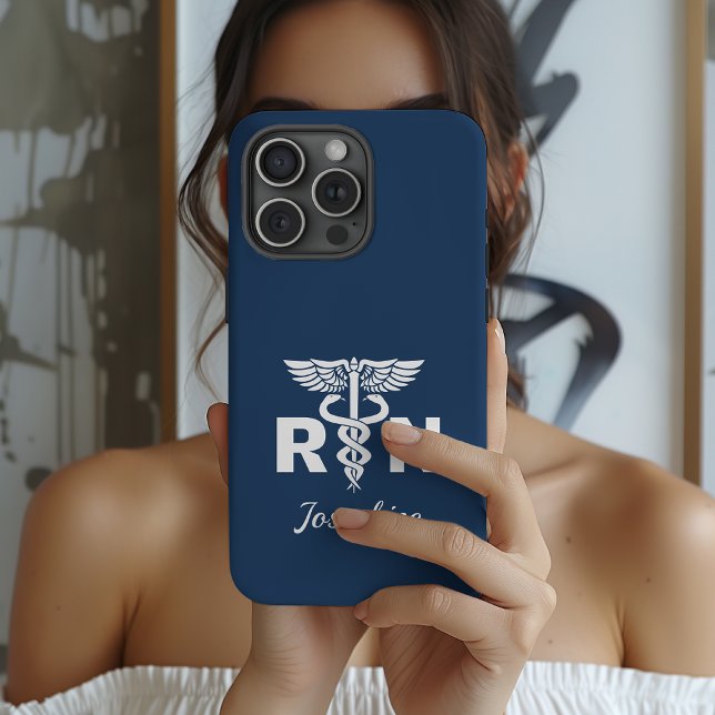 Funda Para iPhone Estuche de teléfono de regalo para graduada de esc (rn graduation personalized gift, nurse thank you phone case, healthcare professional gift case,)