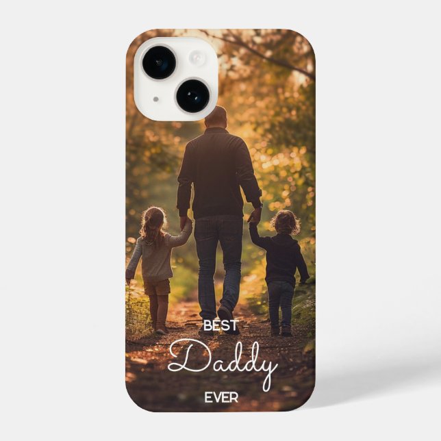 Funda Para iPhone Estuche de teléfono del Día del Mejor Padre Person (Reverso )