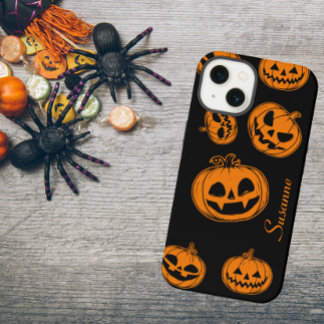 Estuche de teléfono del patrón de calabaza de Hall